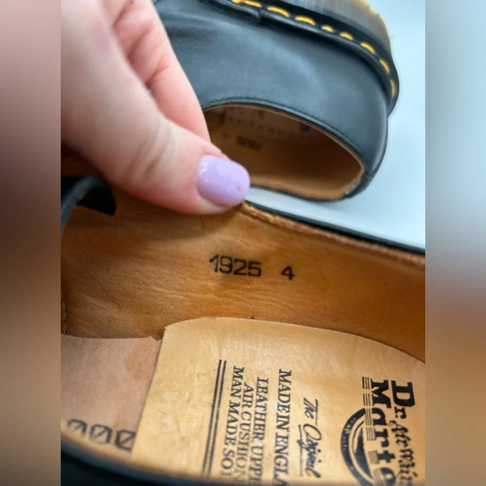 NEW VTG RARE 90s DR MARTENS 1925 3 EYE OXFORD BOOT MADE IN ENGLISH SZ 6 SHOE - Picture 12 of 15